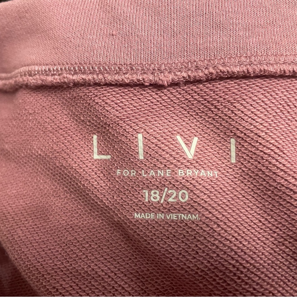 Lane Bryant Livi Pink V-Neck Sweater